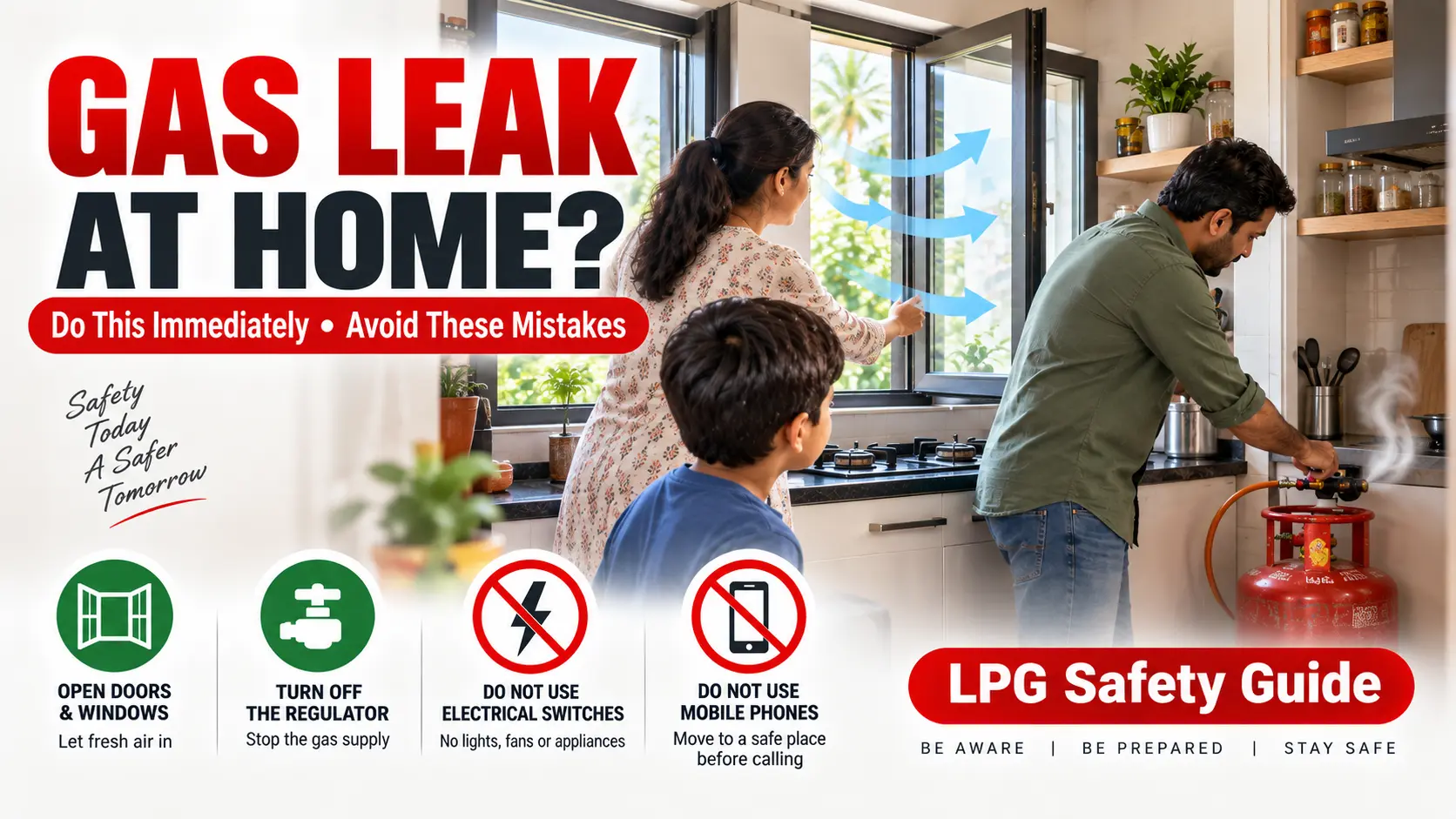 Gas Leak at Home? What to Do Right Now (and What Not to Do) – LPG Guide