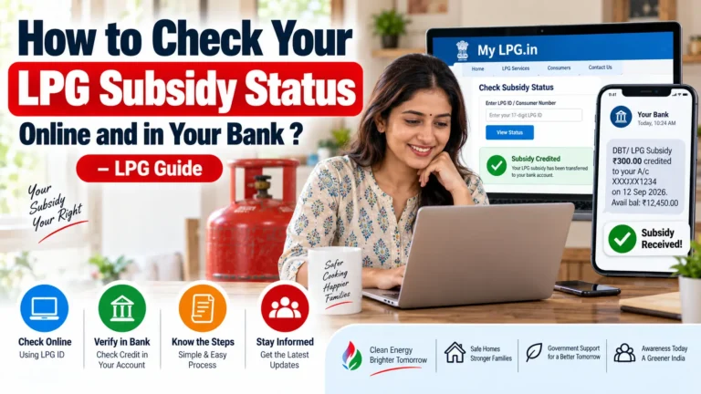 How to Check Your LPG Subsidy Status Online and in Your Bank ?